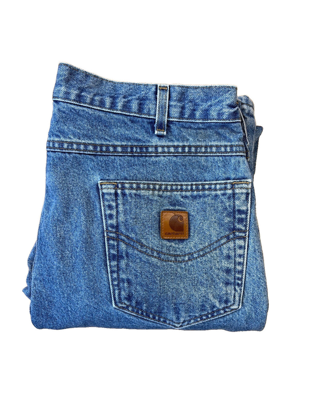 Carhartt B18-STW Men's Traditional Fit Denim Workwear Jeans Stonewash Blue 36x34
